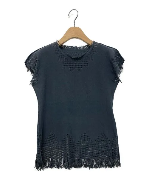 [Pre-owned] ISSEY MIYAKE Fringe knit / sleeveless knit IM13KK049