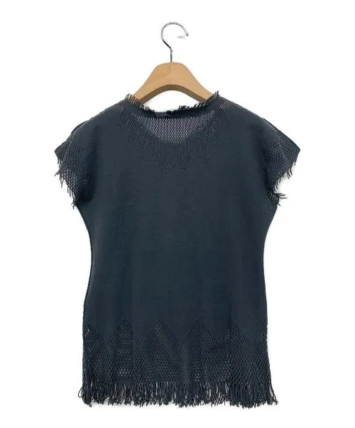 [Pre-owned] ISSEY MIYAKE Fringe knit / sleeveless knit IM13KK049