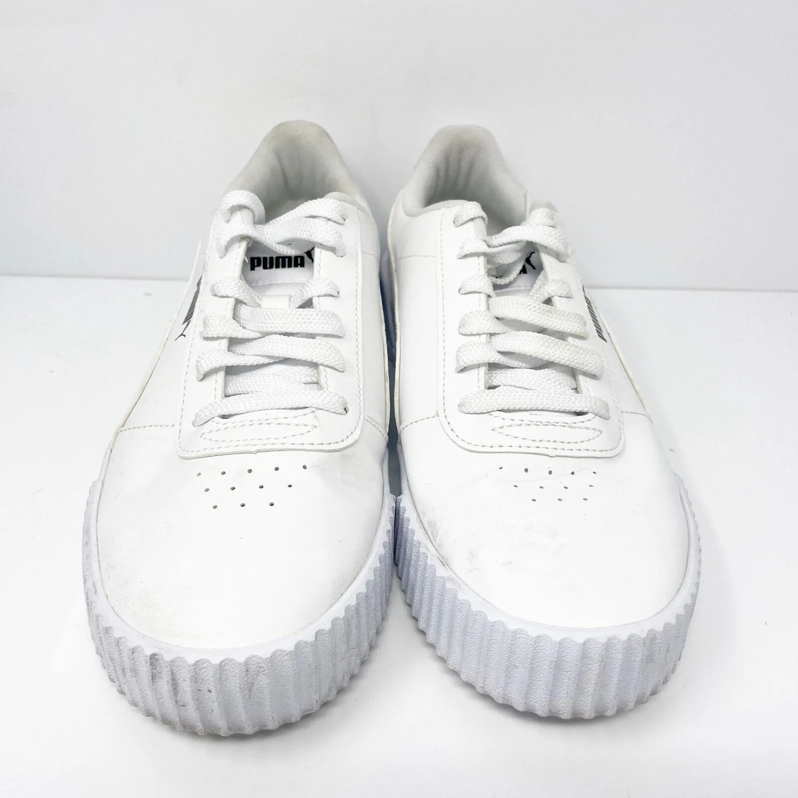 Puma Womens Carina 374106-01 White Casual Shoes Sneakers Size 10