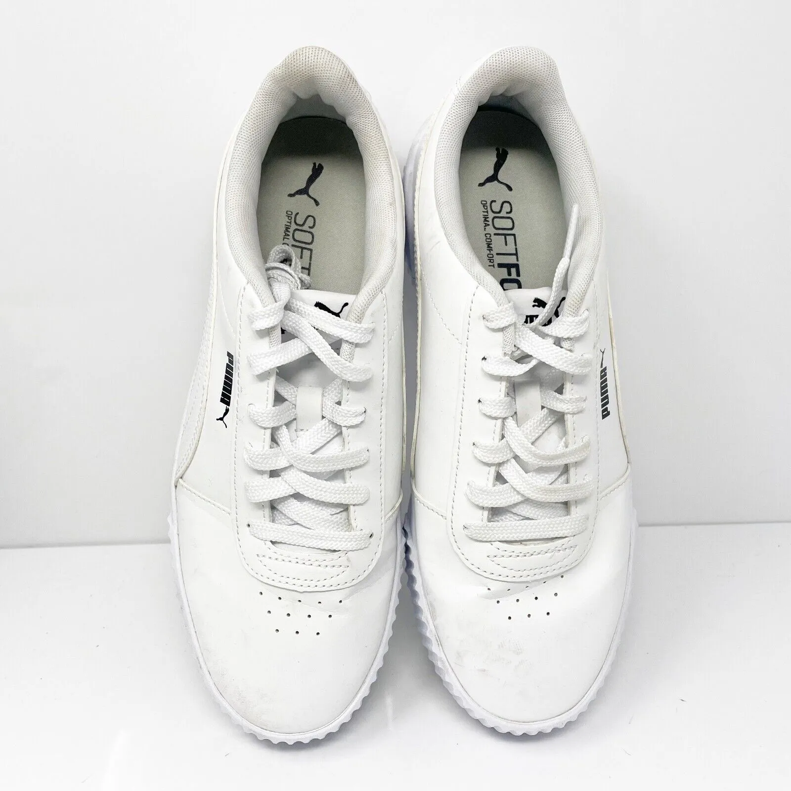 Puma Womens Carina 374106-01 White Casual Shoes Sneakers Size 10