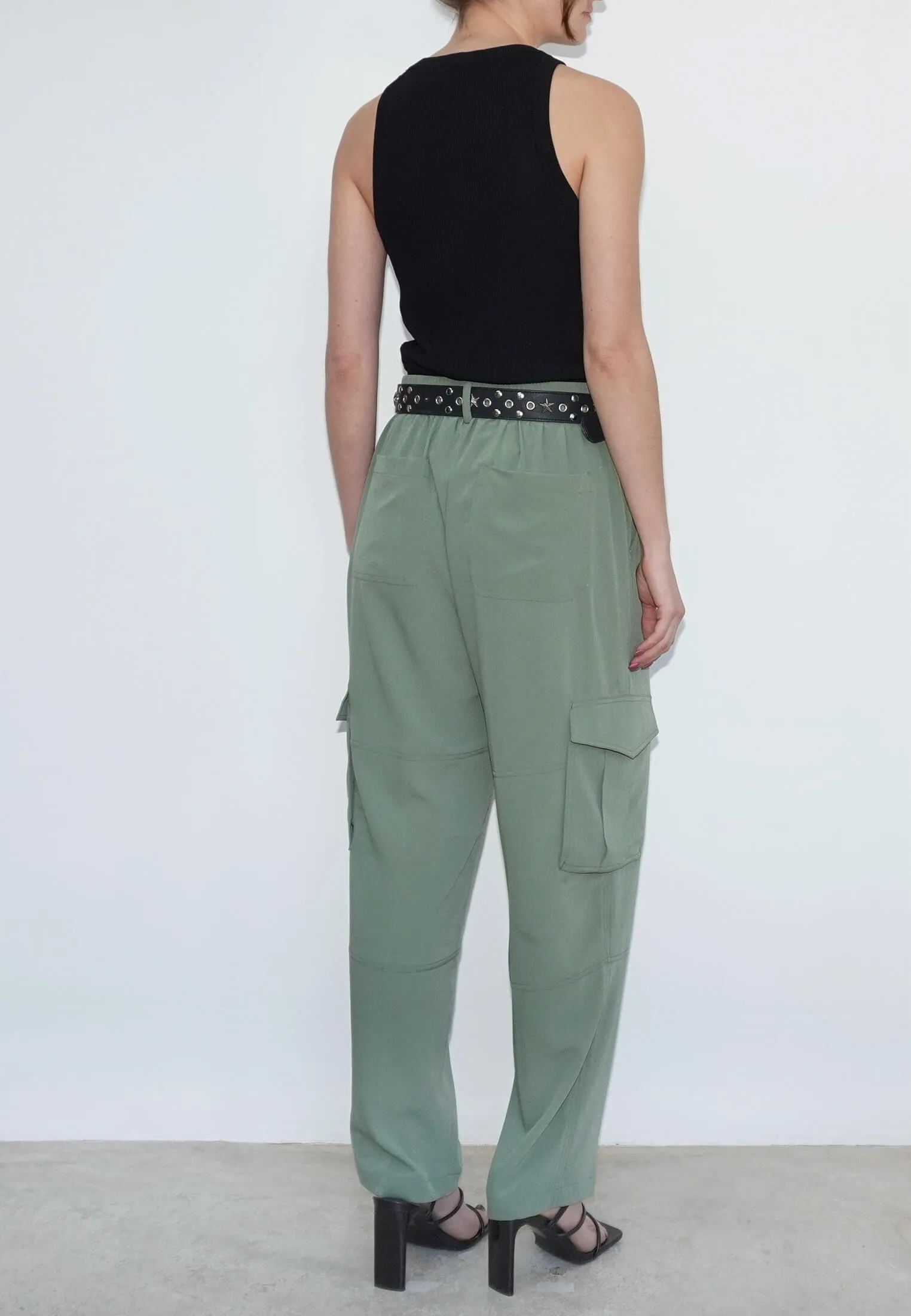 RAY KHAKI CARGO TROUSERS