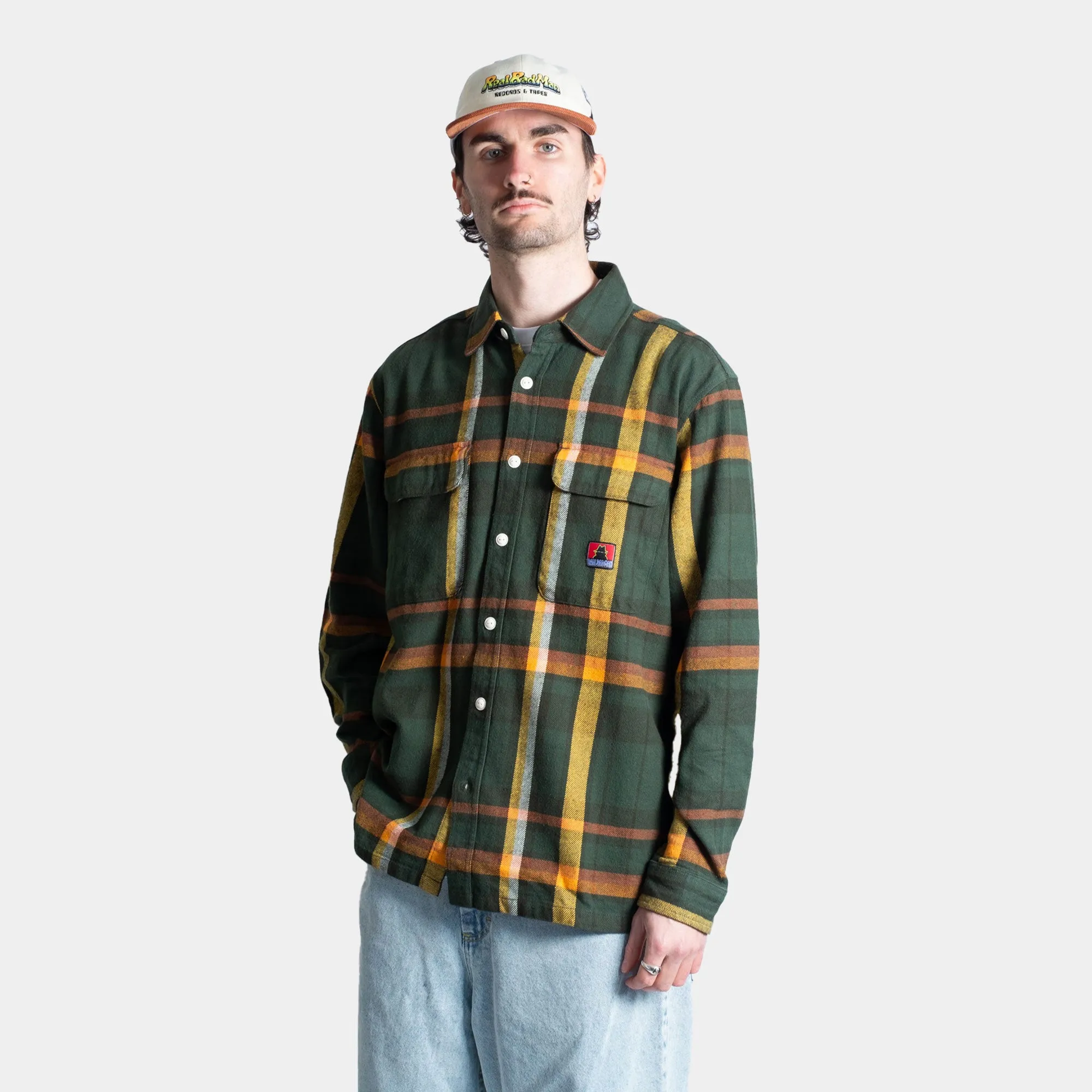 Real Bad Man RBM Flannel Shirt - Green