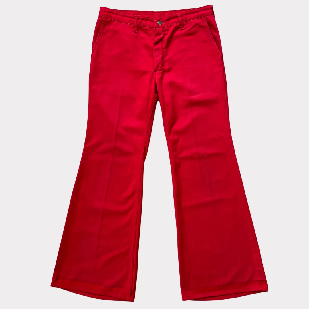 Red Wrangler Blue Bell Trousers