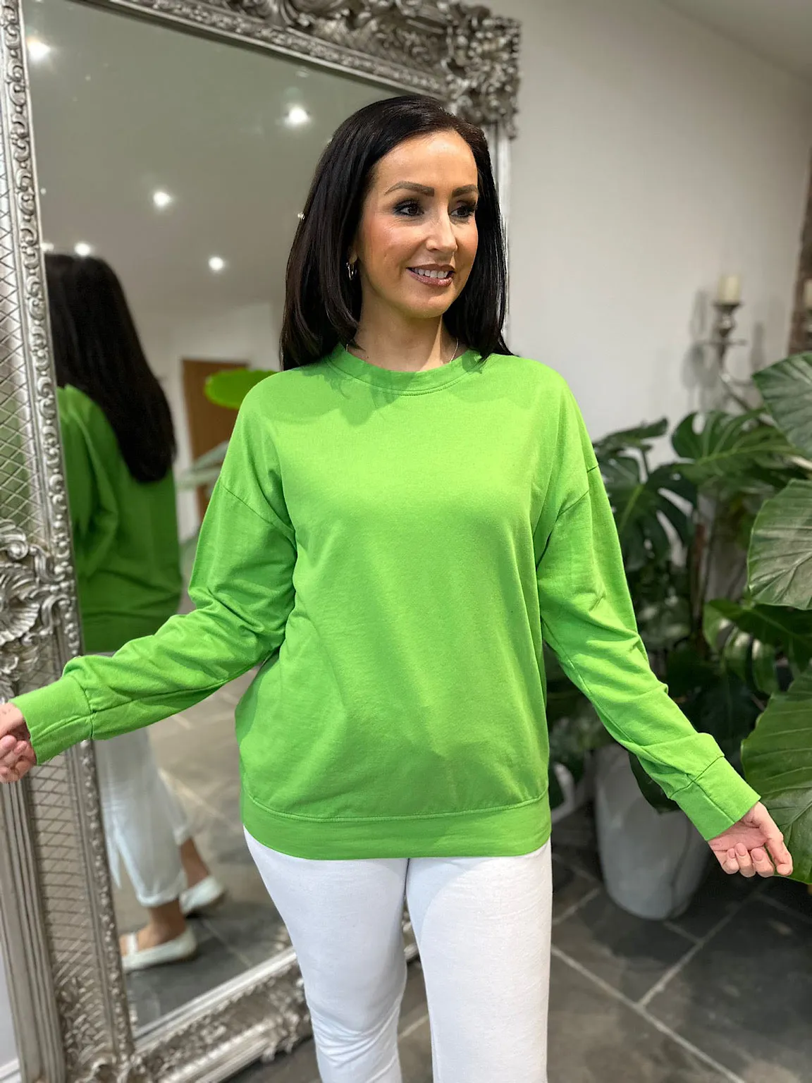 Reema's Green Sweatshirt - Shop Now!