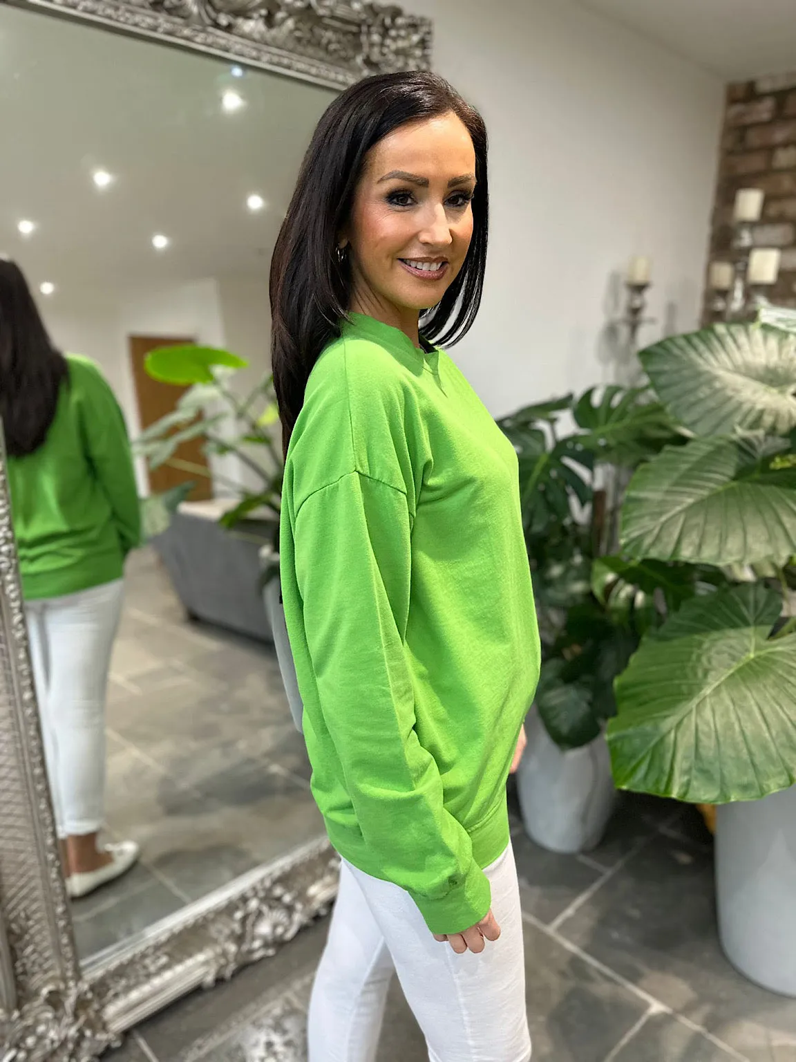 Reema's Green Sweatshirt - Shop Now!