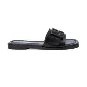 171961 Donna Flat Nero Sandali by Refresh