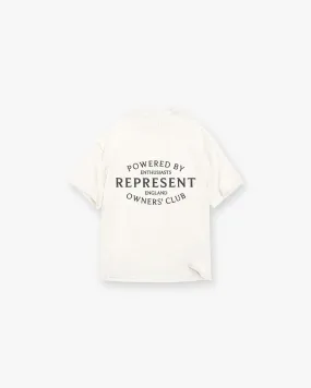 Represent Owners Club Stamp T-Shirt - Flat White