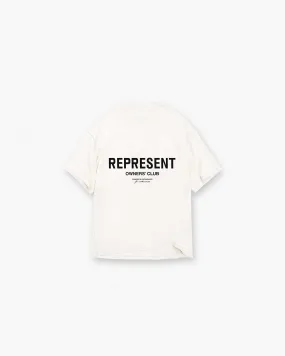 Represent Owners Club T-Shirt - Flat White