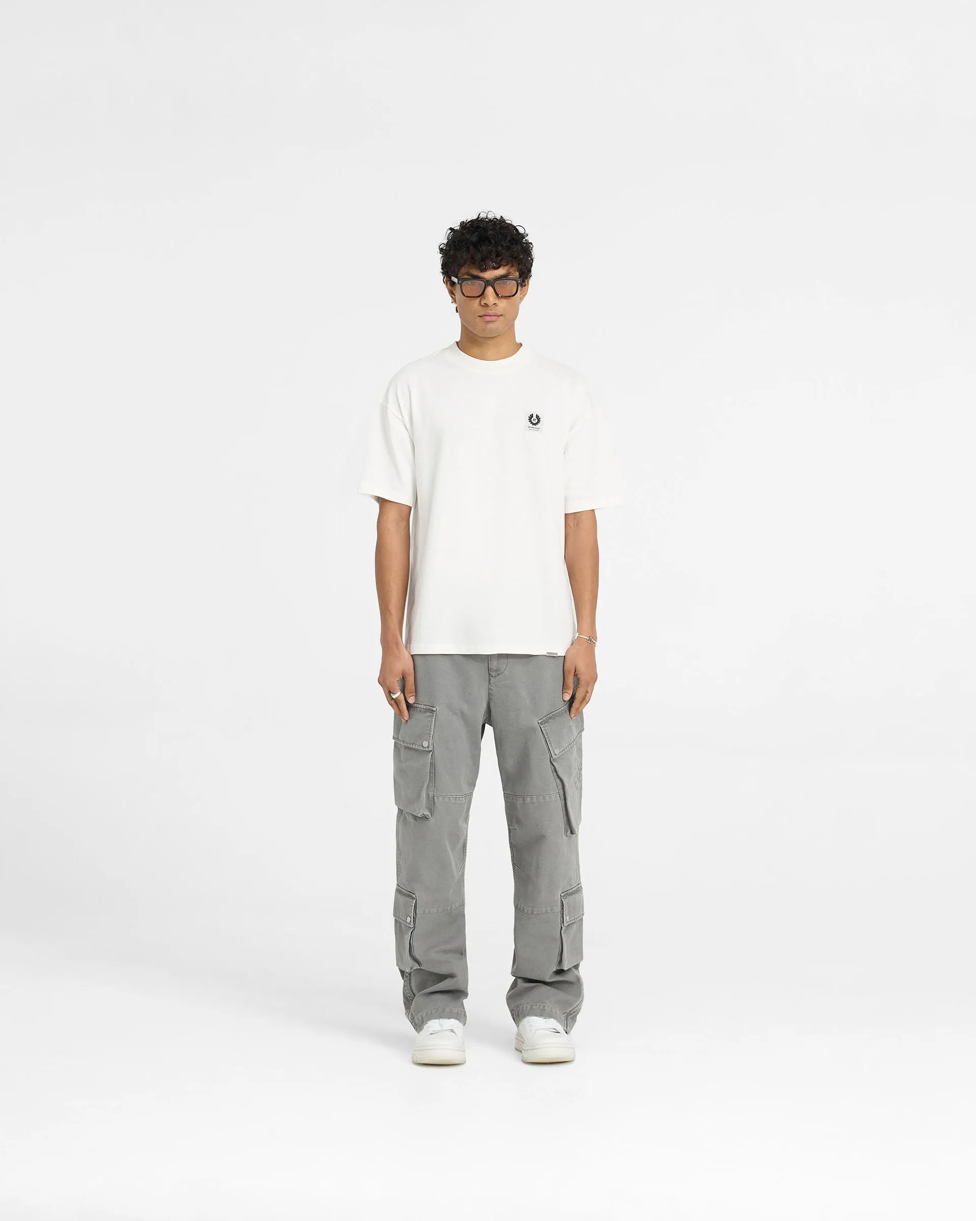 Represent X Belstaff Patch T-Shirt - Flat White