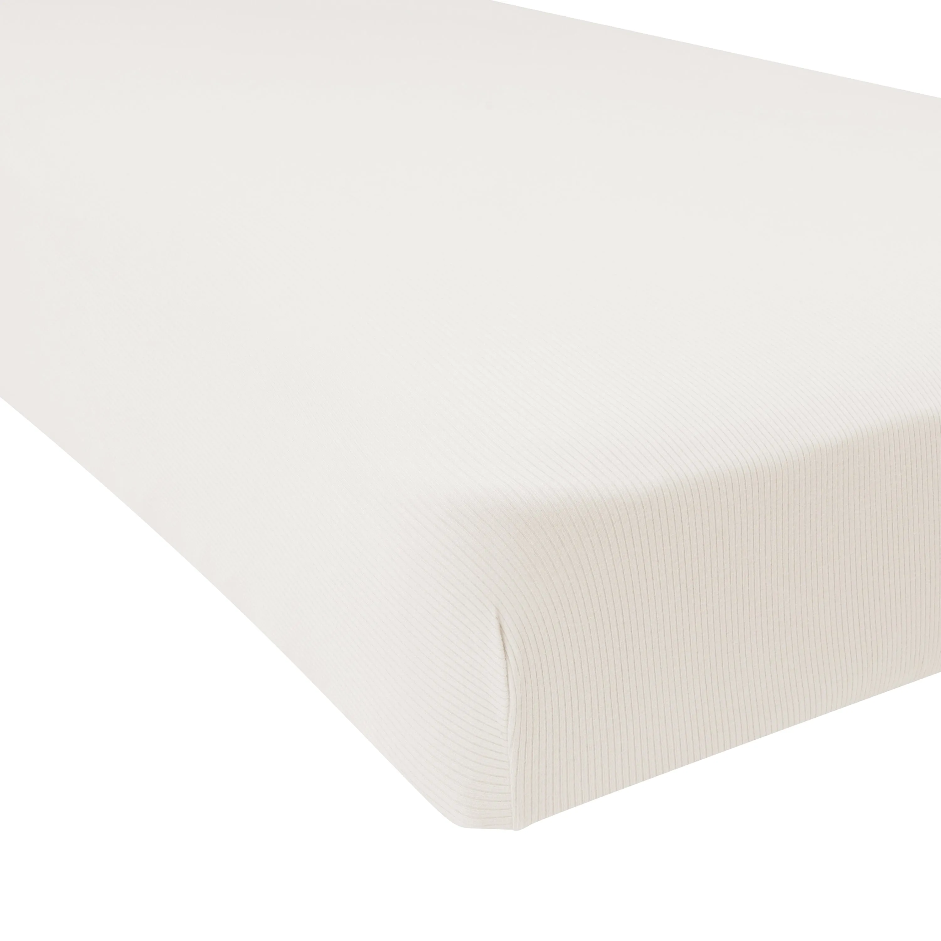 Ribbed Baby Crib Sheet - Oat Color