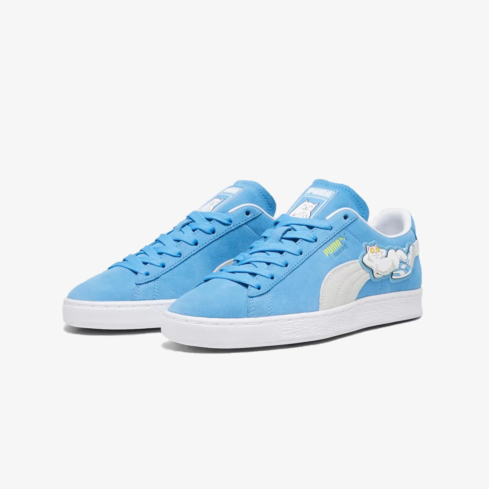 RIPNDIP Blue Suede Sneakers - Regal Blue/White