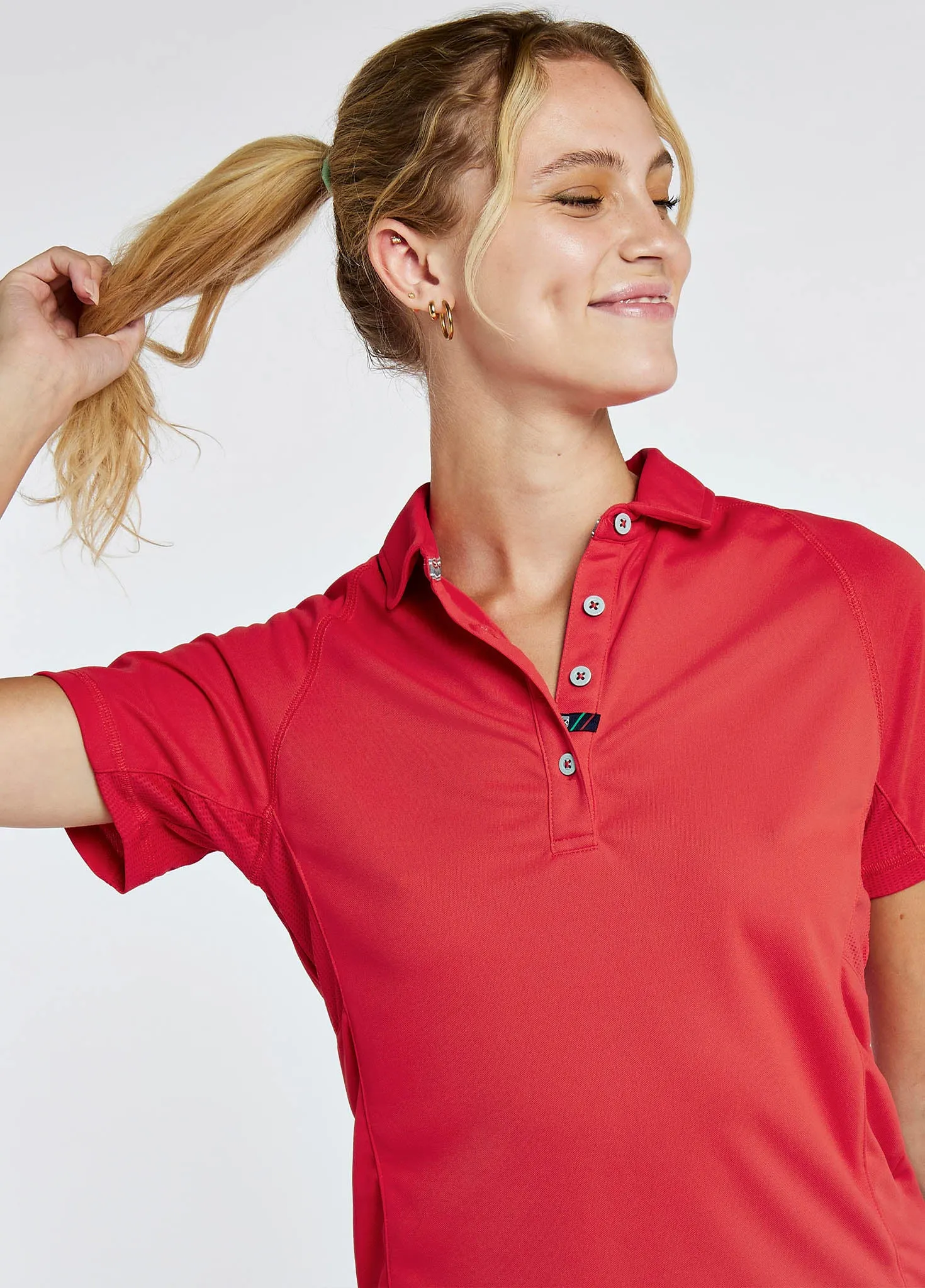 Riviera Women's Technical Polo - Red