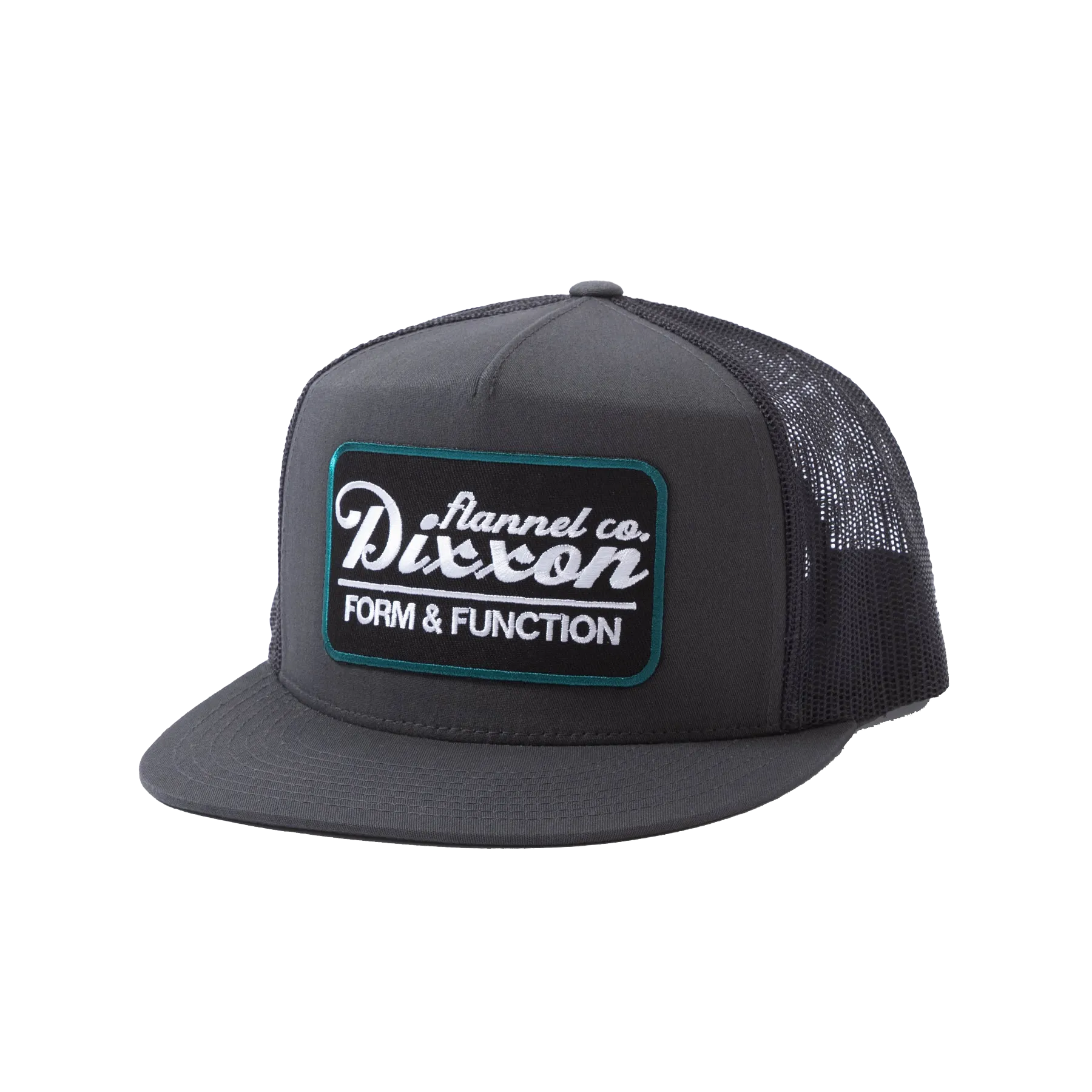 Roadside Flat Bill Trucker Snapback - Black