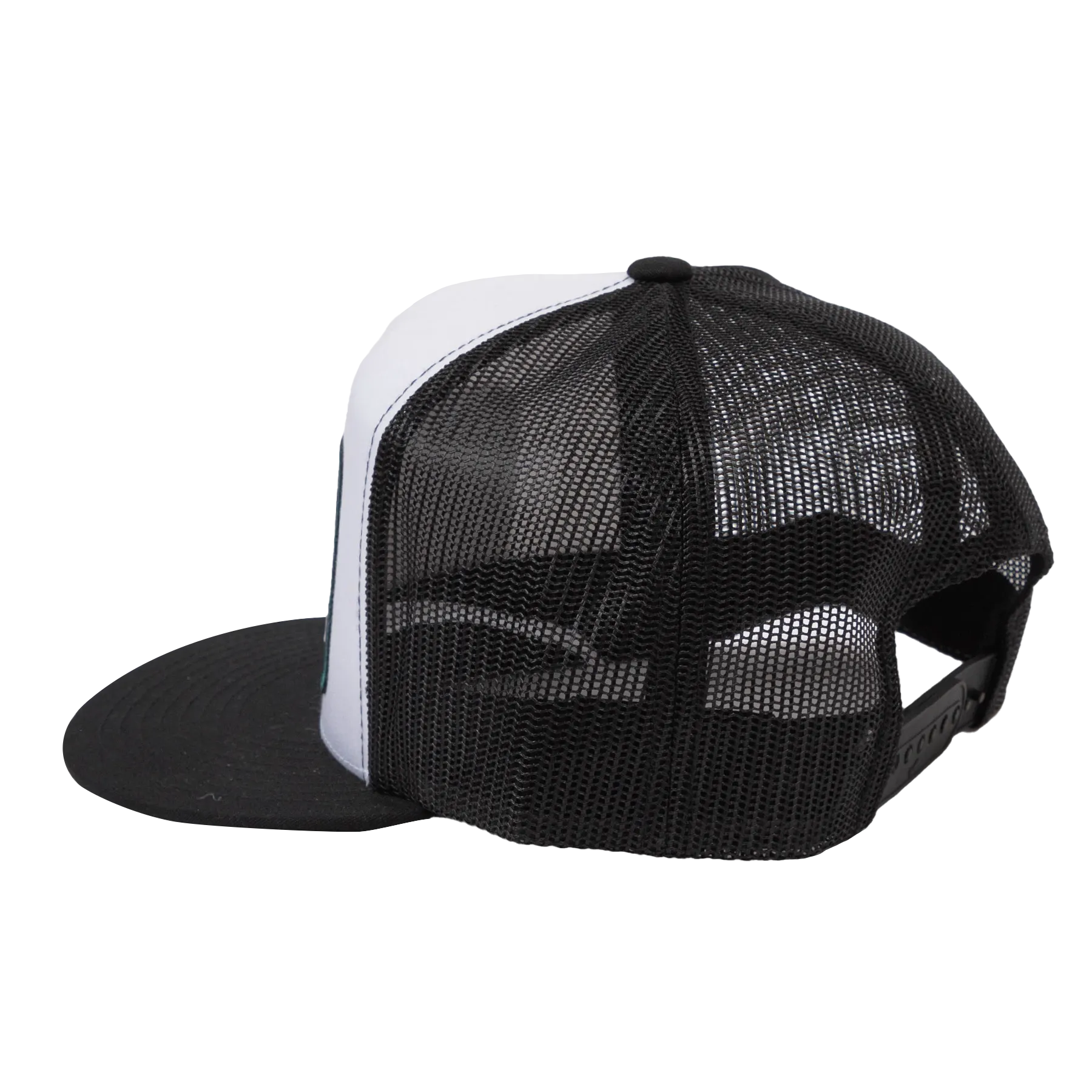 Roadside Flat Bill Trucker Snapback - Black