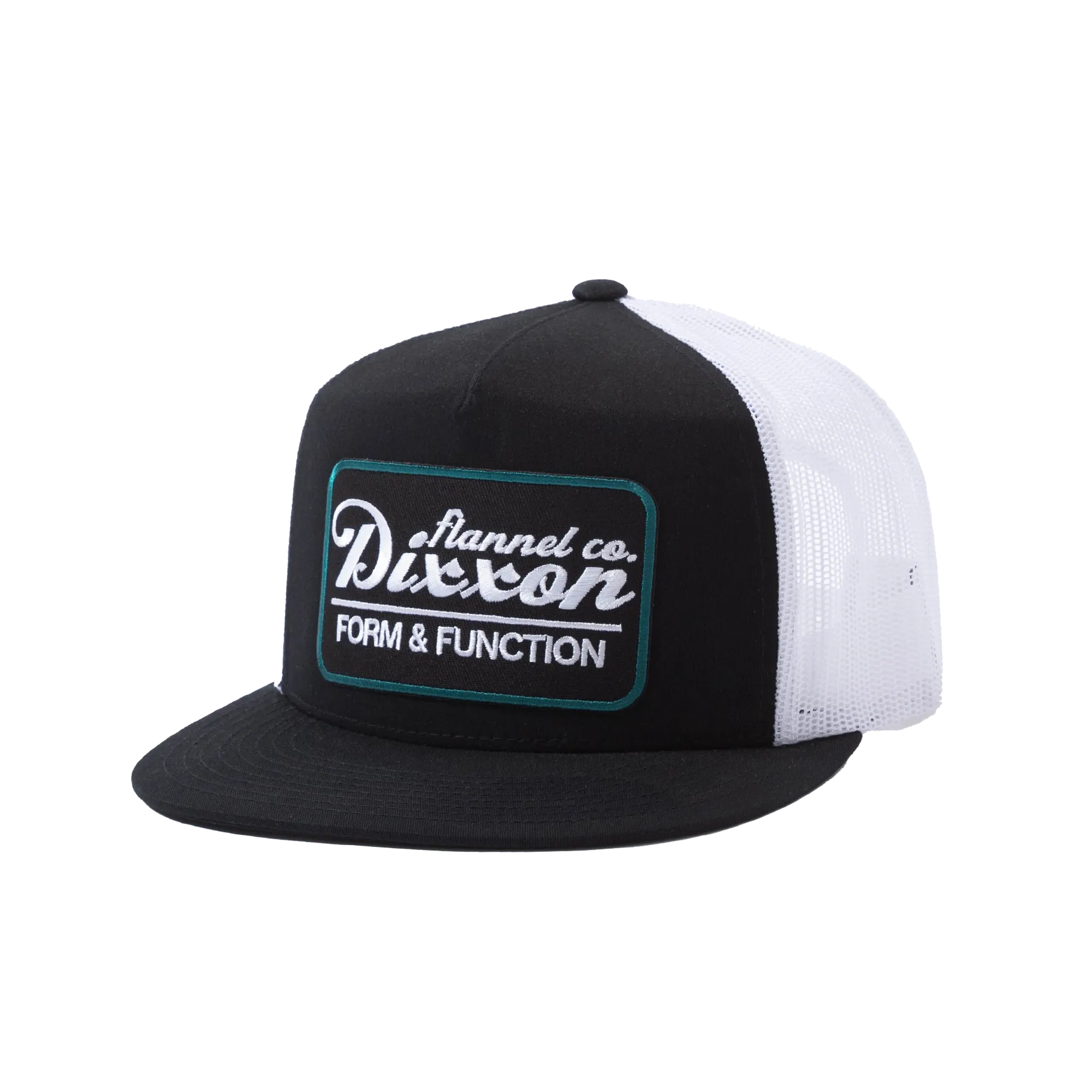 Roadside Flat Bill Trucker Snapback - Black