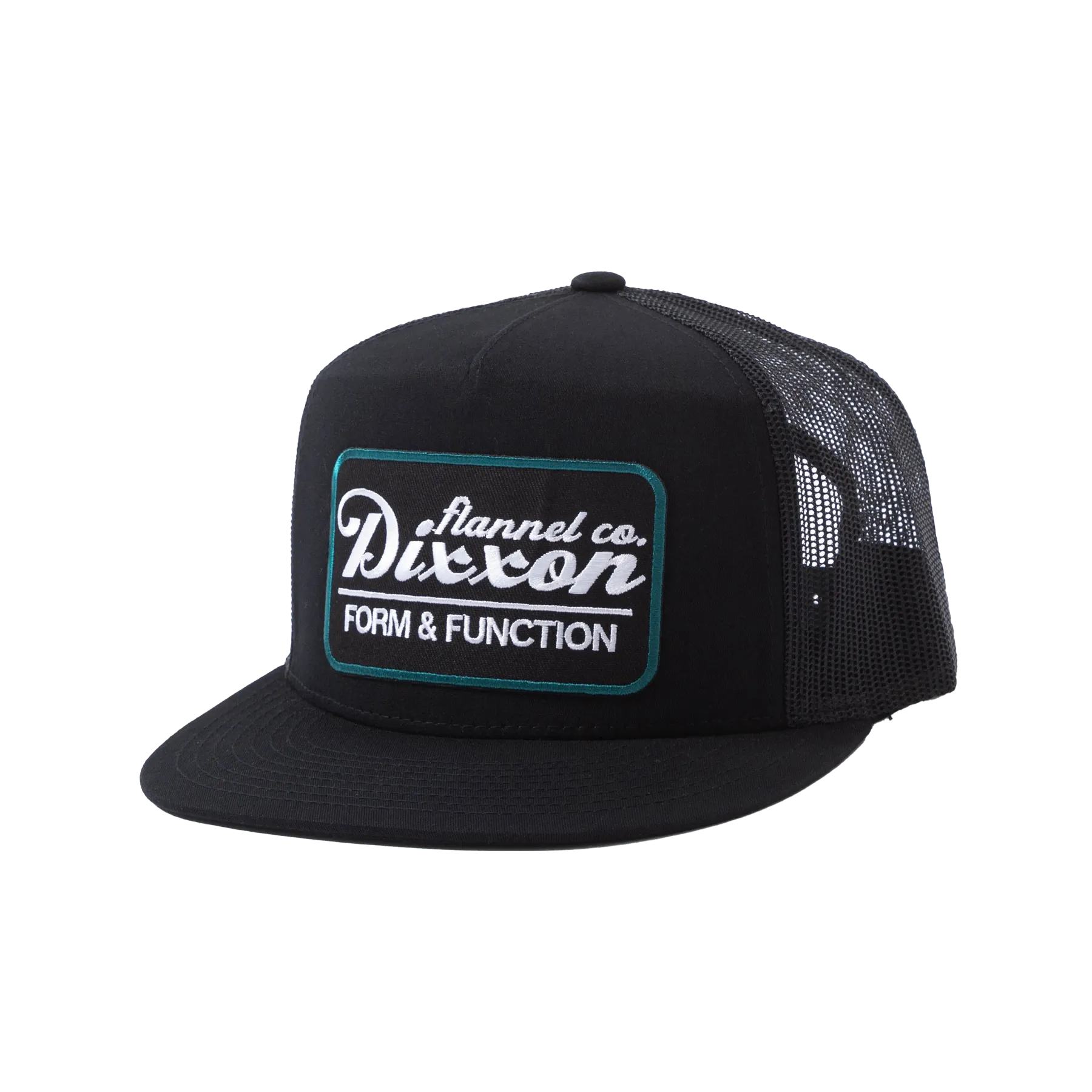 Roadside Flat Bill Trucker Snapback - Black