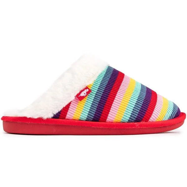 Colorful Textile Slip-Ons