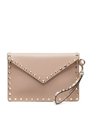 ROCKSTUD MEDIUM FLAT POUCH