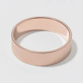 Matte 6mm Rose Gold Wedding Ring