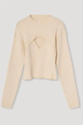 VivianRS Cream Knit Blouse