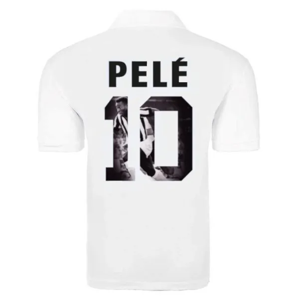 Santos Retro Football Shirt 1960's - 1970's + Pelé 10 (Photo Style)