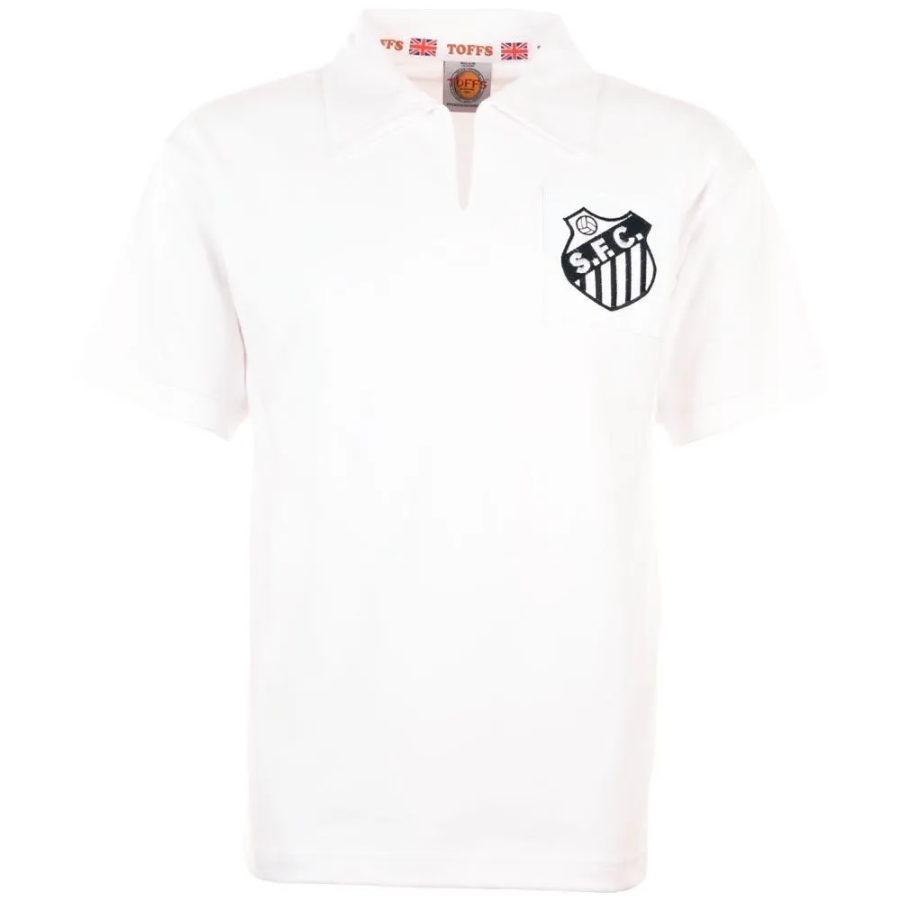 Santos Retro Football Shirt 1960's - 1970's + Pelé 10 (Photo Style)