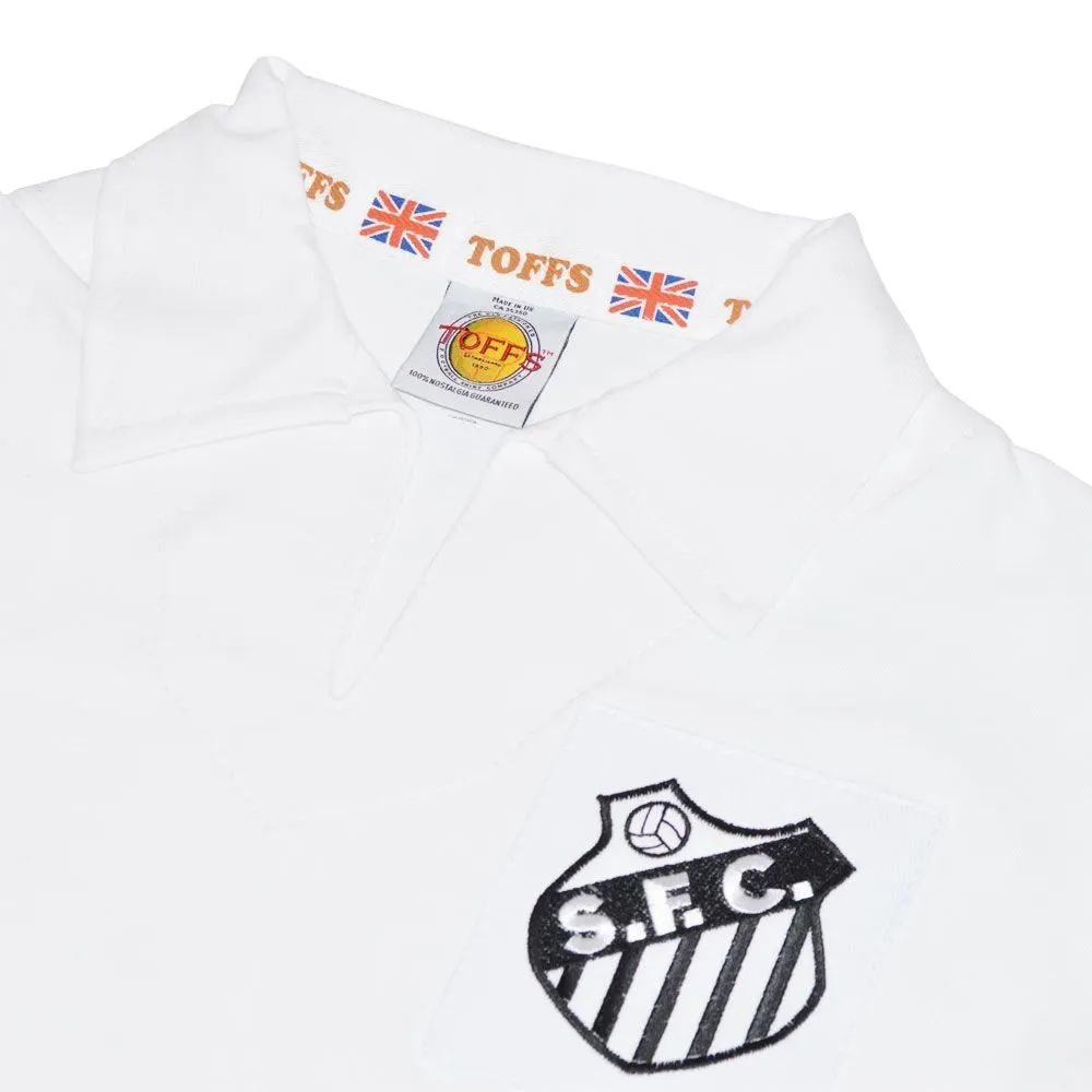 Santos Retro Football Shirt 1960's - 1970's + Pelé 10 (Photo Style)