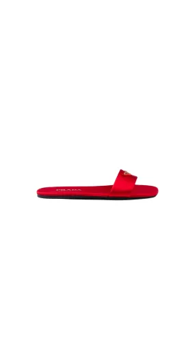 Red Satin Slides