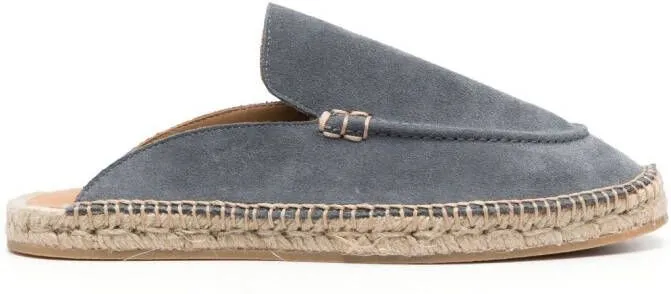 Scarosso suede jute-sole espadrilles Grey