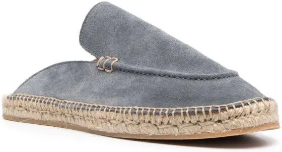 Scarosso suede jute-sole espadrilles Grey