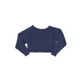 Shane crop sweatshirt off the shoulder.