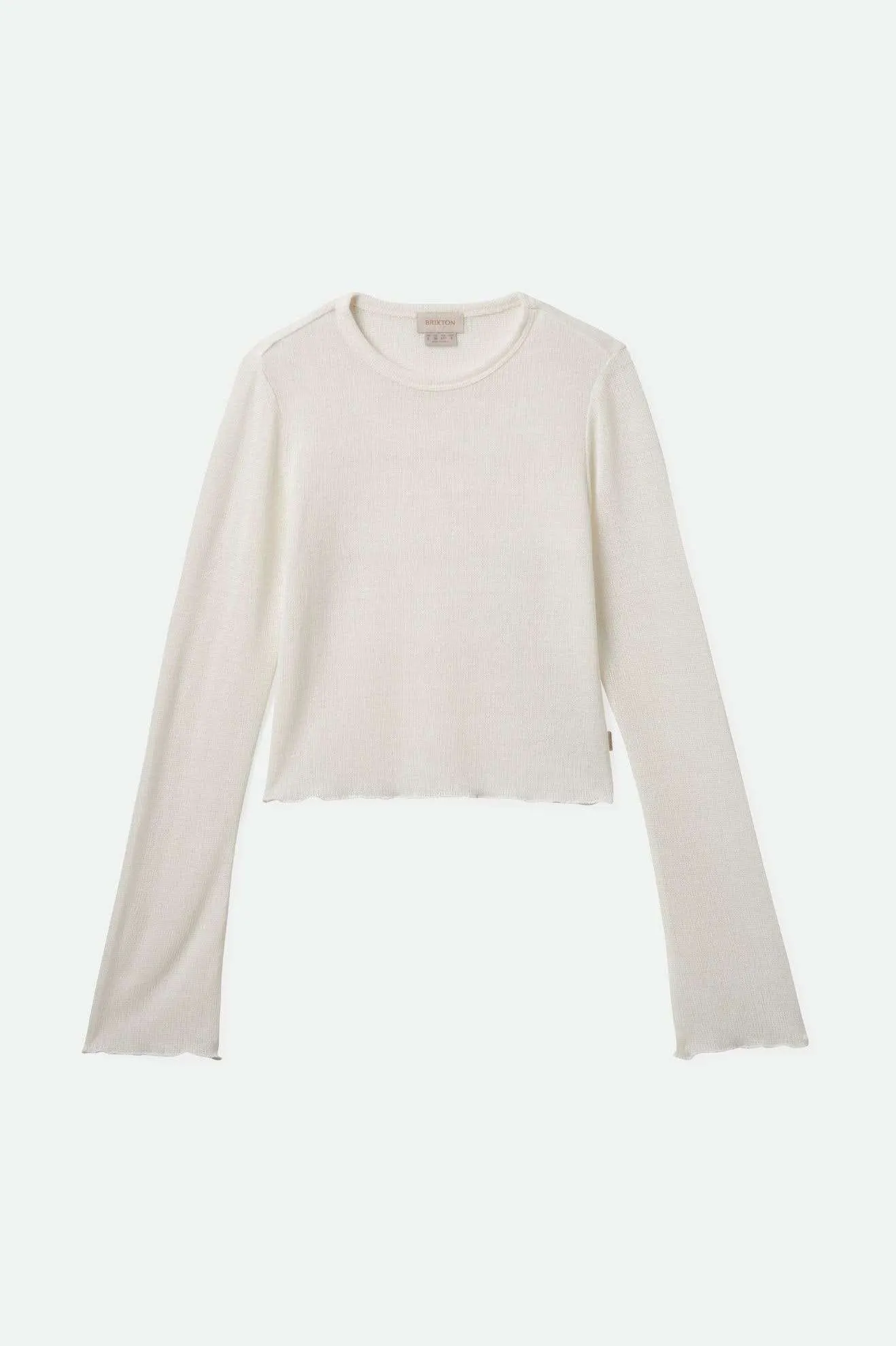 Sheer L/S Knit Top - Off White