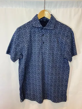 Short Sleeve Paisley Print Polo