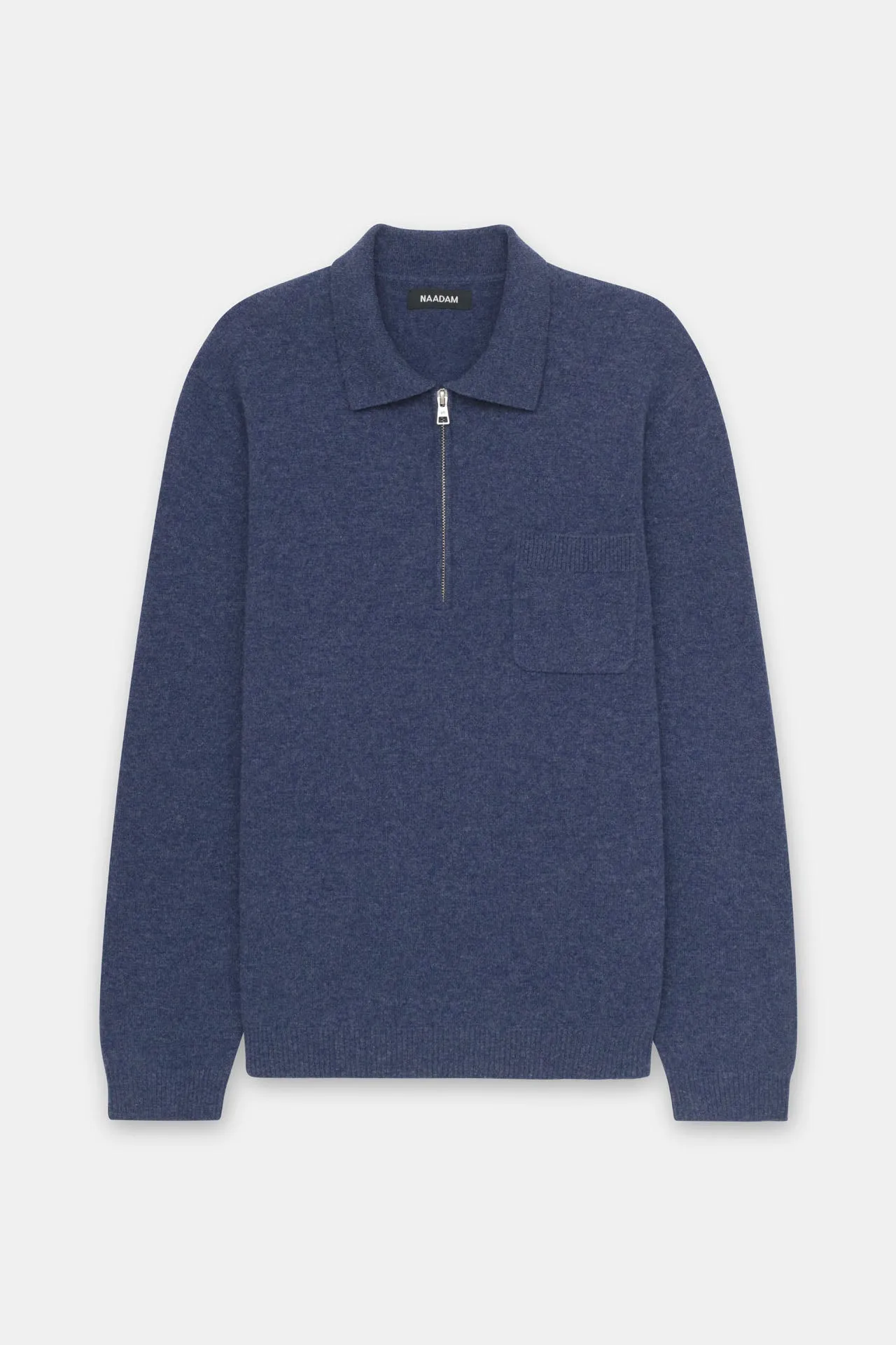 Signature Cashmere Quarter Zip Polo