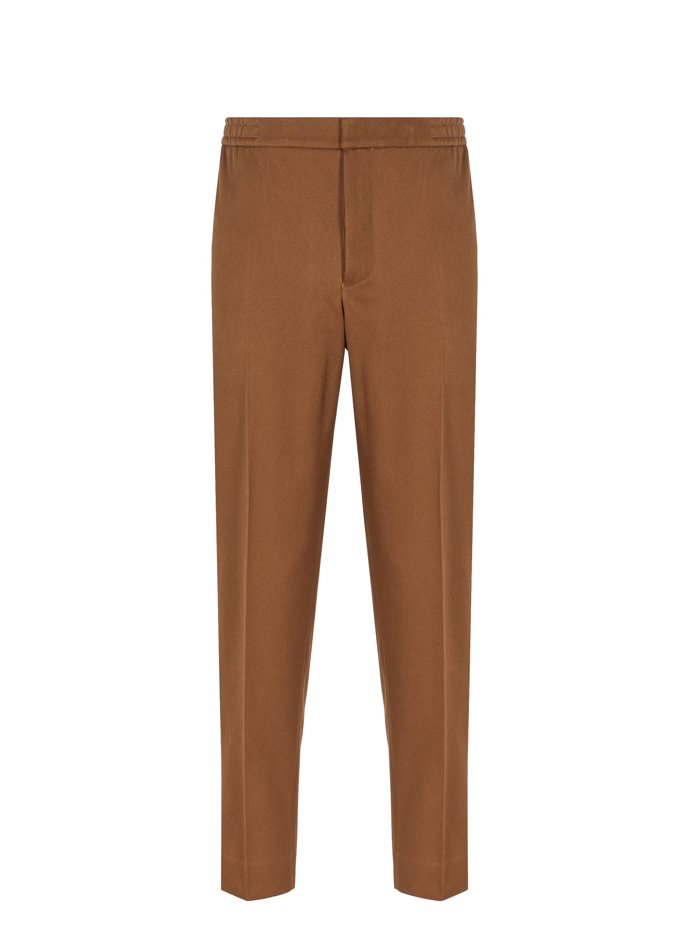 Slim-fit brown cotton trousers from the 1865 collection