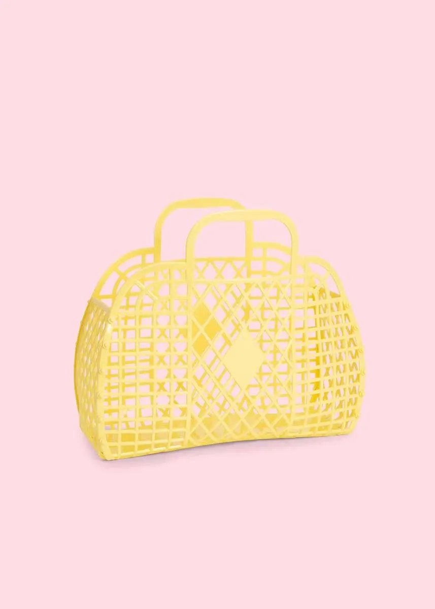 Retro Yellow Mini Basket