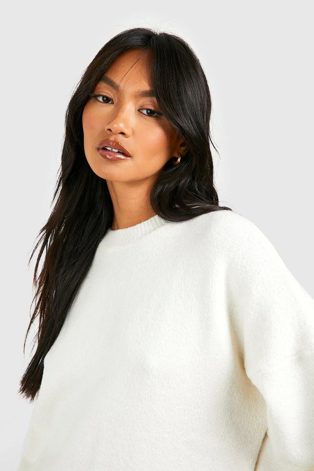 Soft Knit Longline Jumper - Shop Jumpers & Cardigans - boohoo.