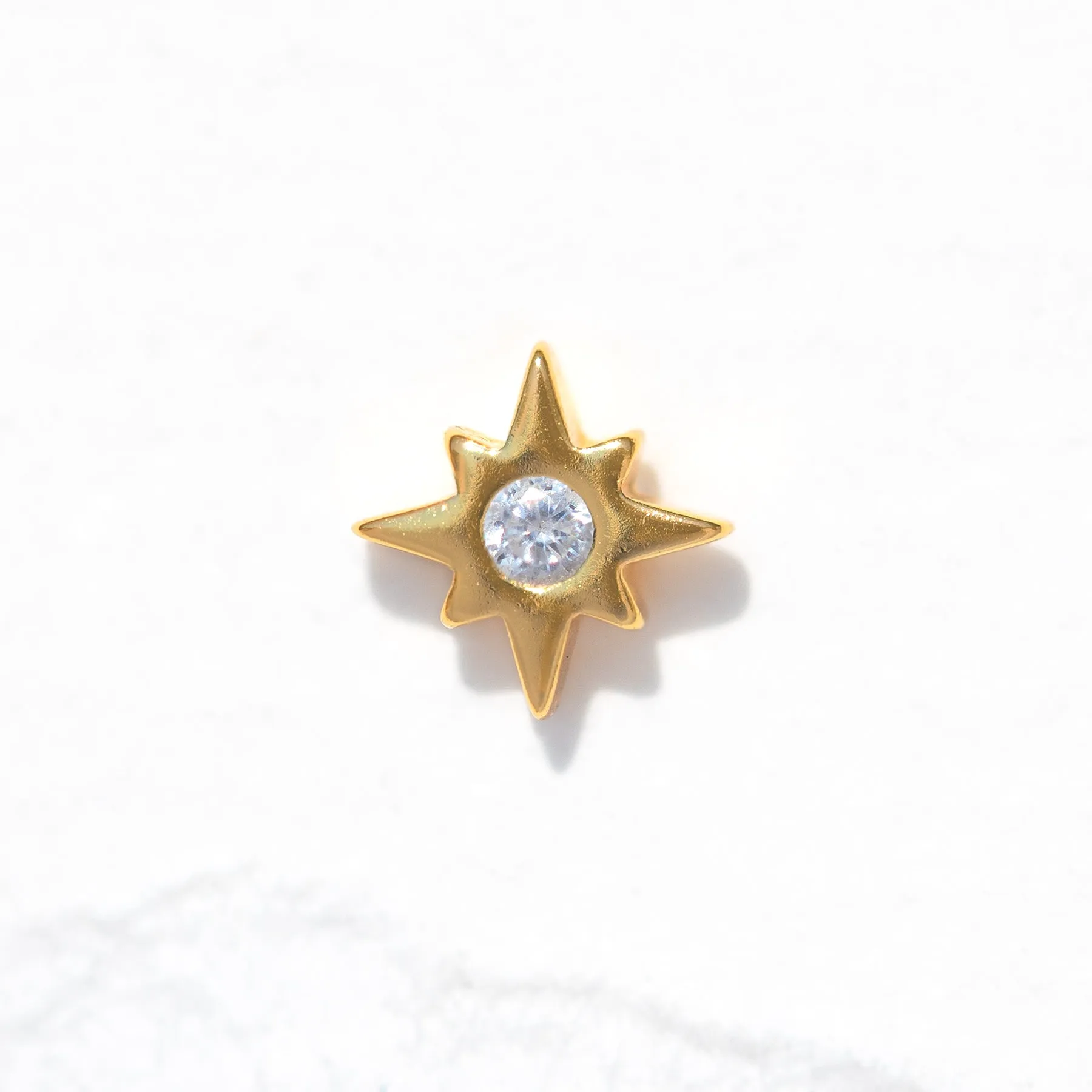 Sparkling Flat Back Star Earring