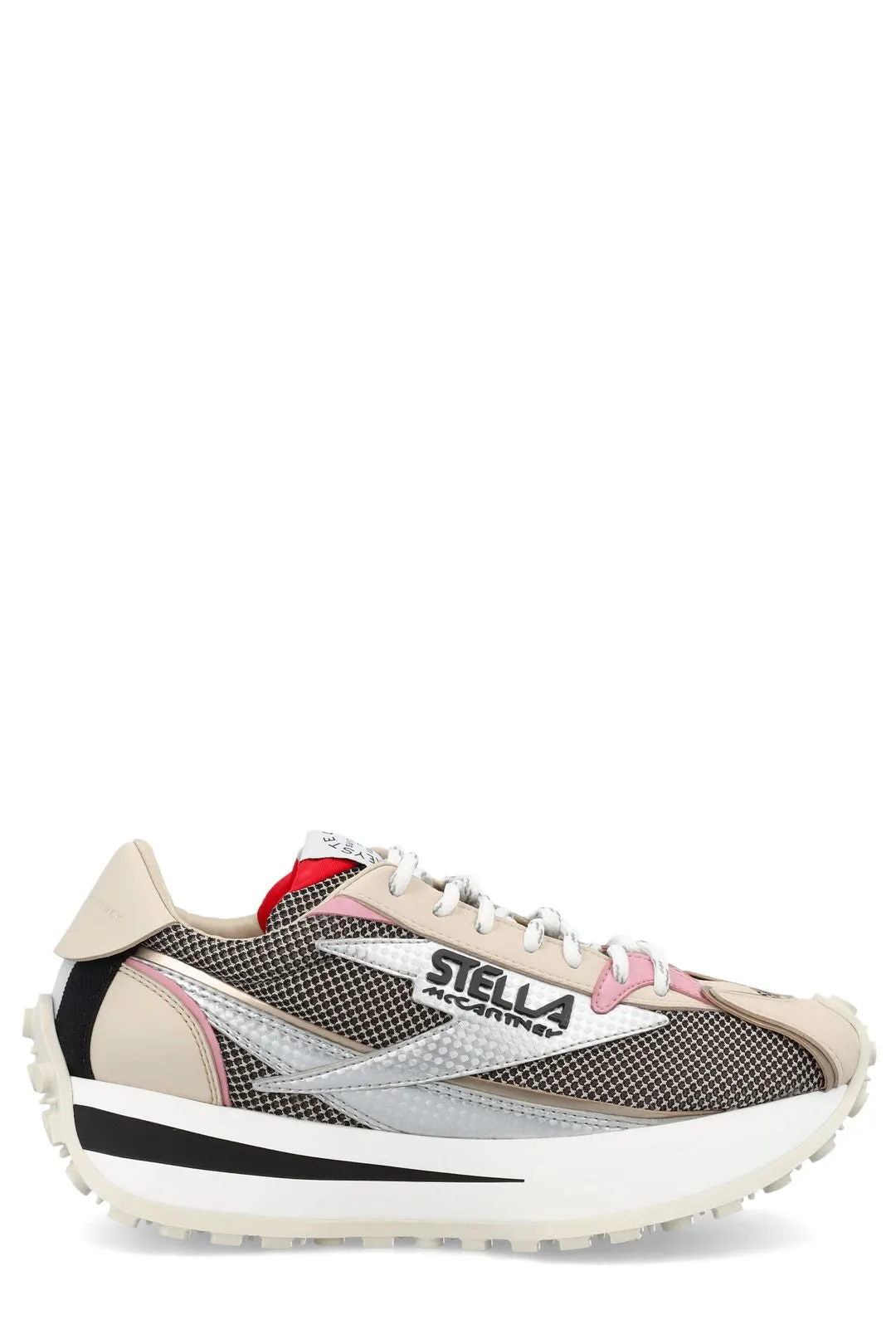 Reclypse Round Toe Lace-Up Sneakers by Stella McCartney