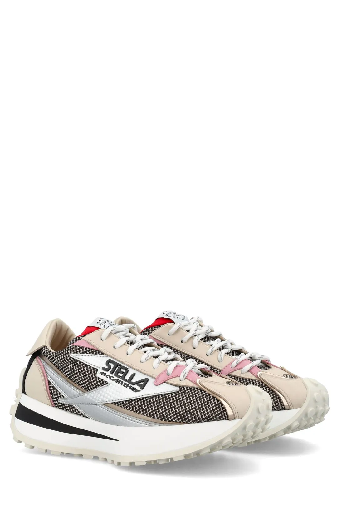 Reclypse Round Toe Lace-Up Sneakers by Stella McCartney