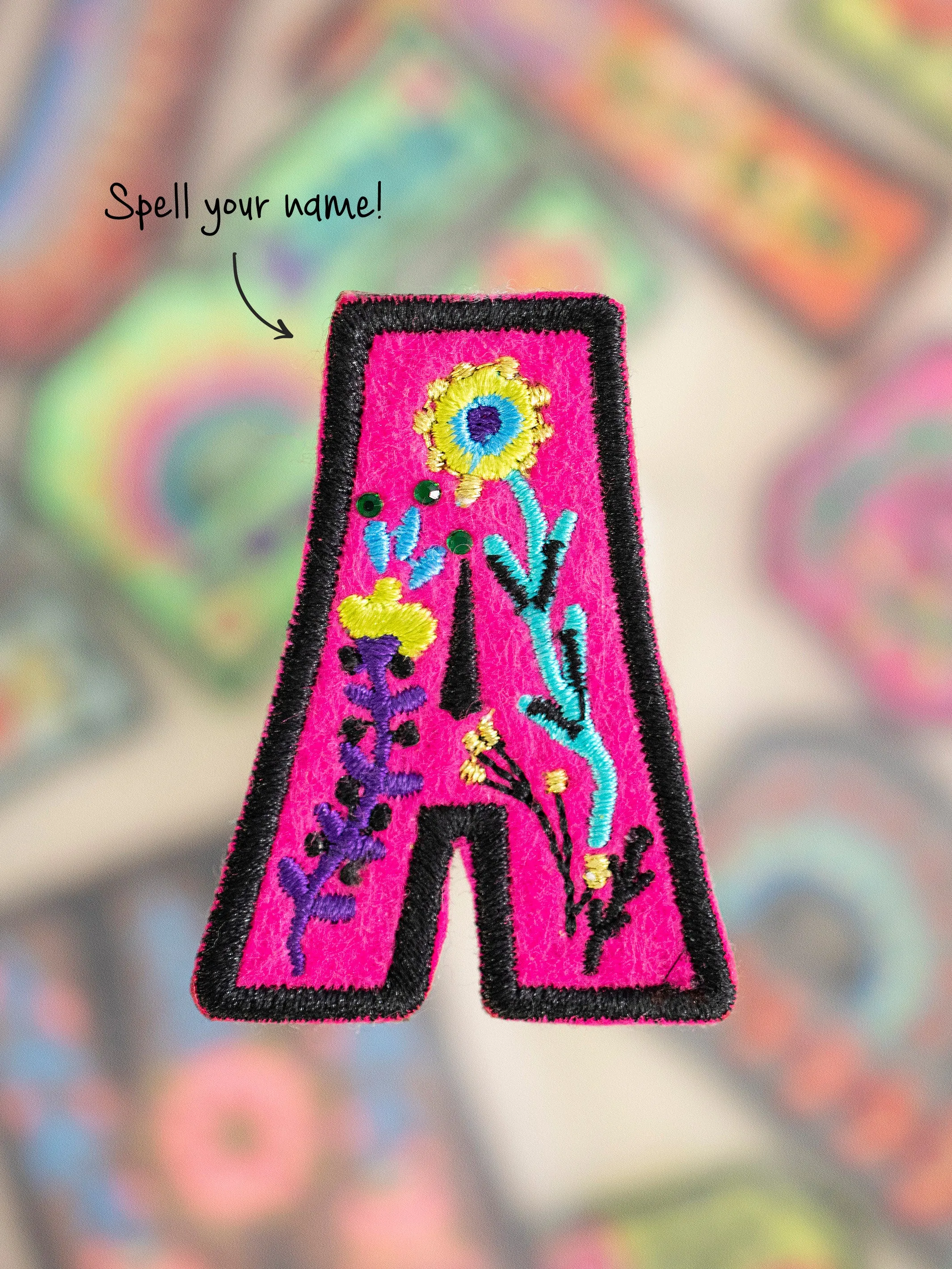 Stick-On Letter Patch - A