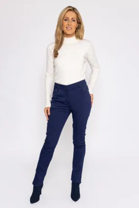 Strech Trousers in Navy