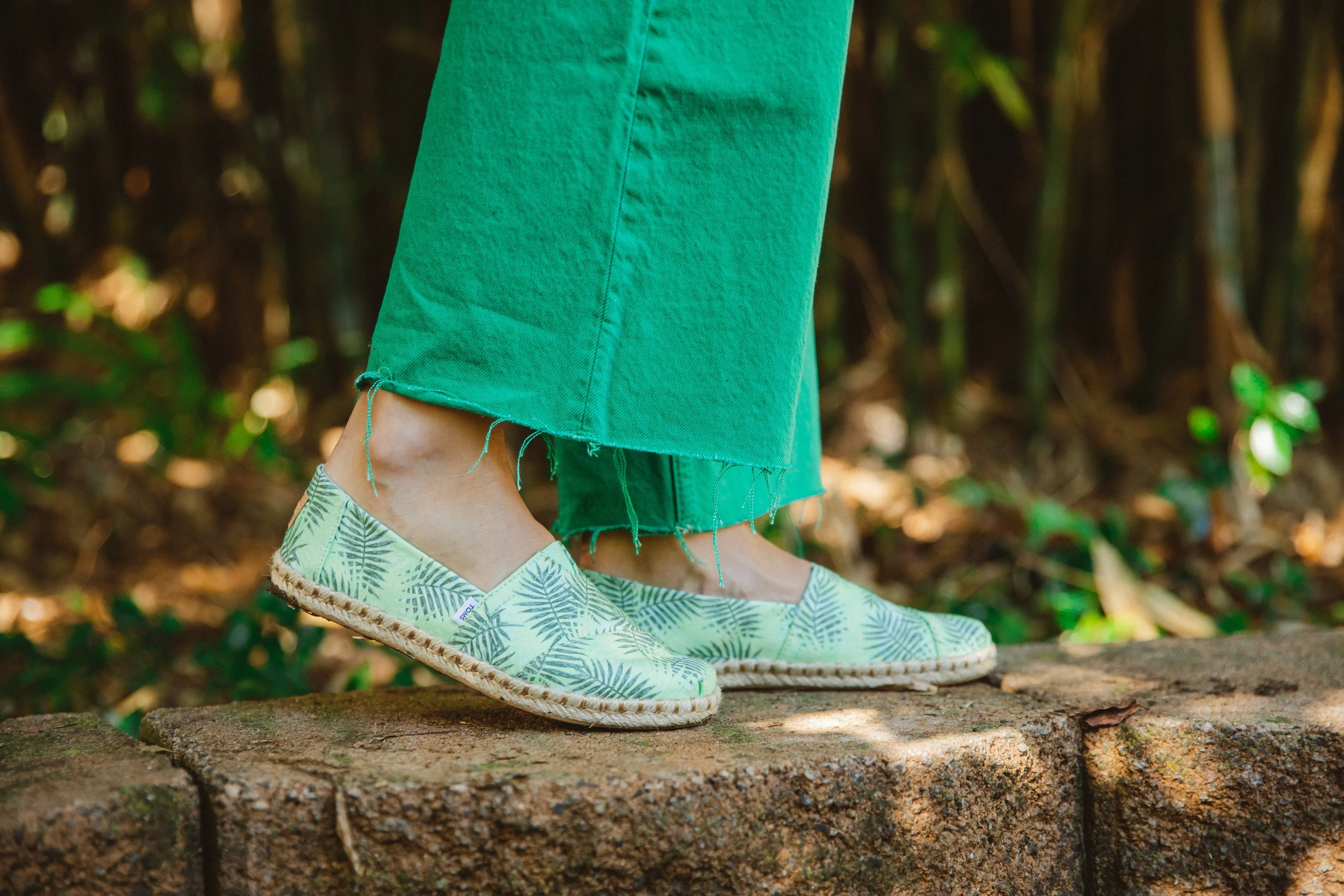 Stylish summer-themed espadrilles