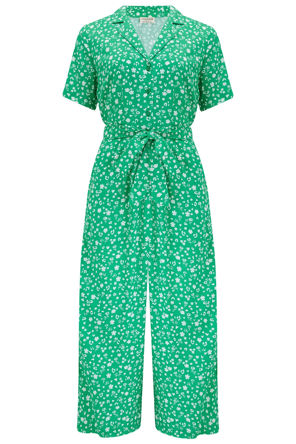 Brighton Sugarhill Green Print Jumpsuit