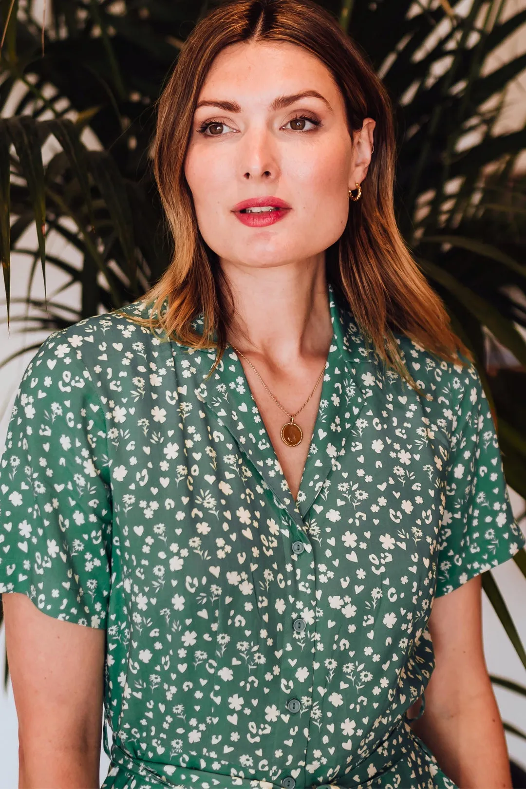 Brighton Sugarhill Green Print Jumpsuit