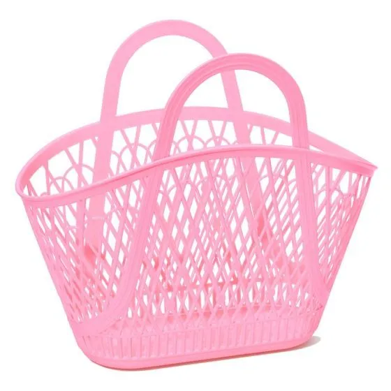 Sun Jellies Betty Basket Tote Bag - Bubblegum Pink -> Bubblegum Pink Sun Jellies Betty Basket Tote Bag