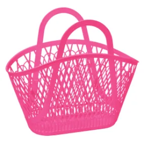 Sun Jellies Betty Basket Tote - Berry Pink