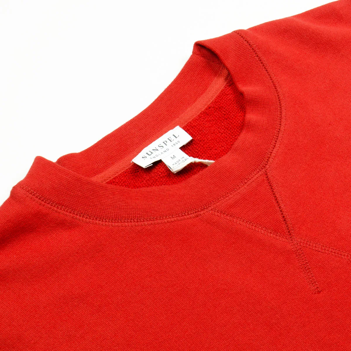 Loopback Sweatshirt in Persimmon Red