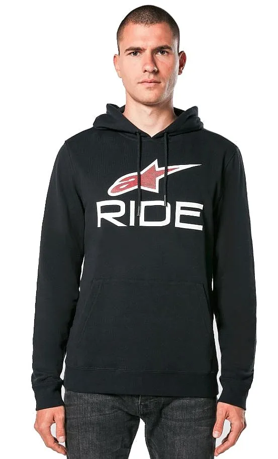 sweatshirt Alpinestars Ride 4.0 Hoodie - Black/White/Red - men´s