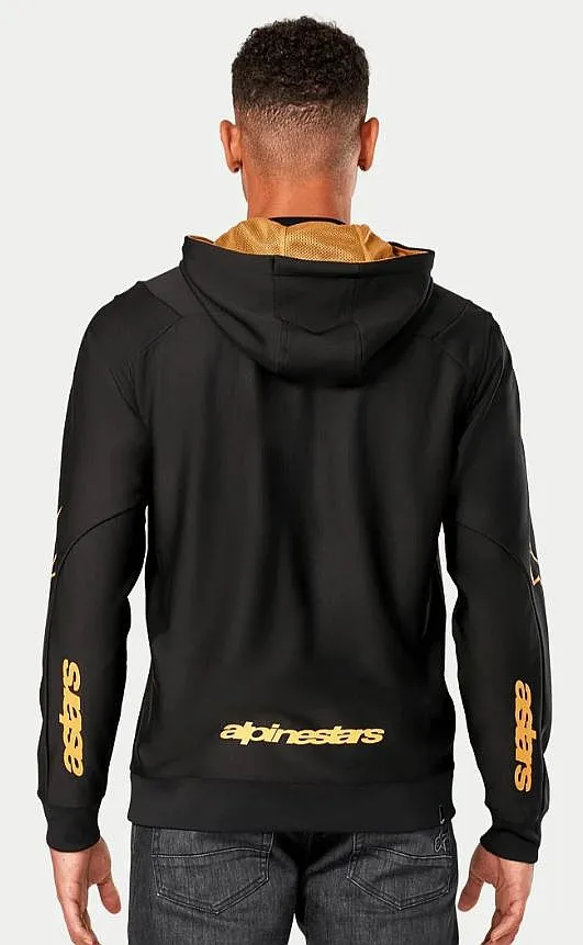 sweatshirt Alpinestars Sessions V3 Hoodie Zip - Black/Gold - men´s